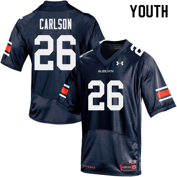 Youth Auburn Tigers #26 Anders Carlson College Football Jerseys Sale-Navy
